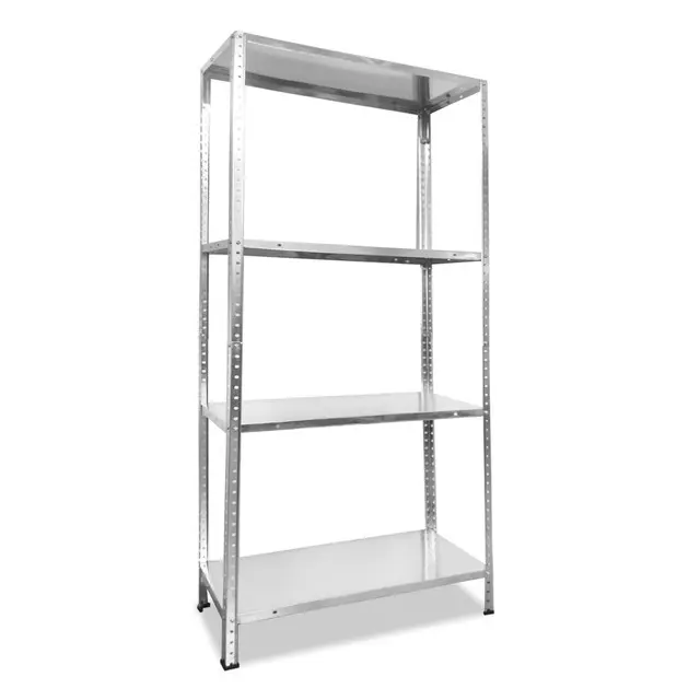 Certificado Hi-Res Estanterí Metálica Galvanizada Nyana Home 120kg 4 Baldas 150x75x30cm