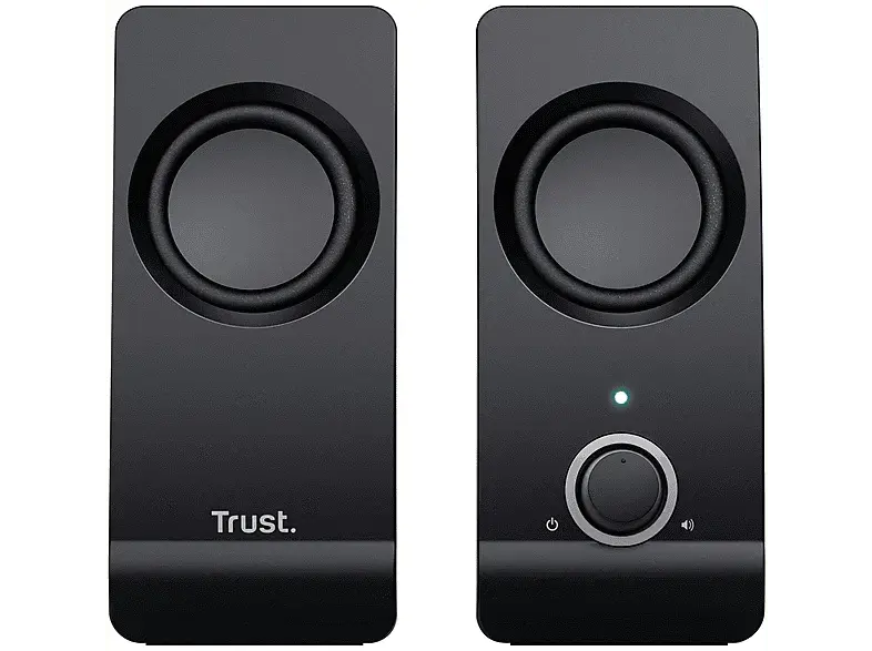 TRUST Enceintes PC stéréo Remo 16 W Noir (17595) Compatible con Amplificadores de 8 Ohm