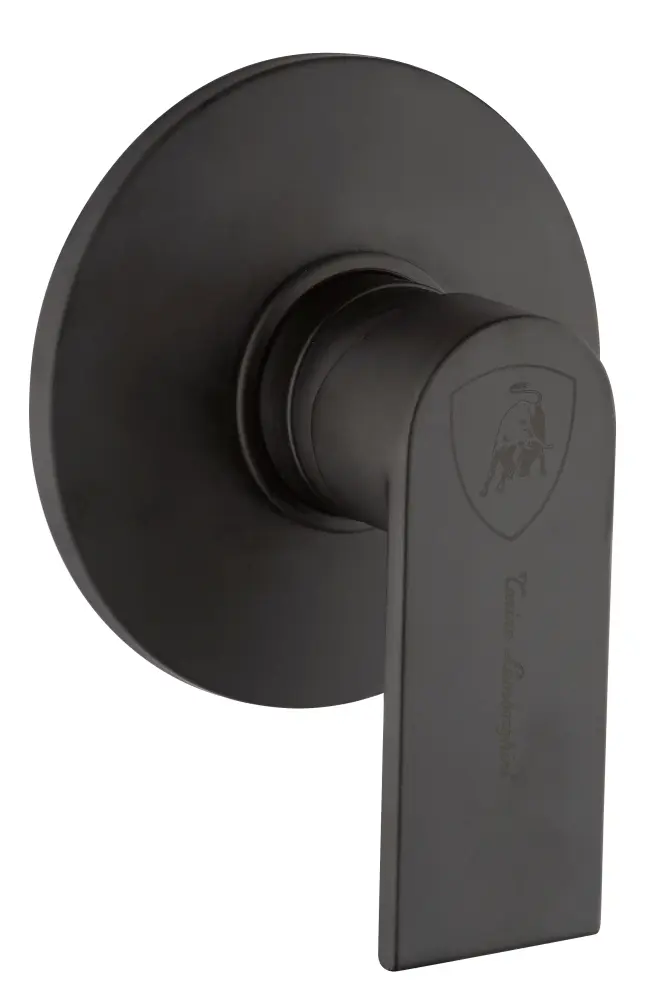 Mezclador empotrado para ducha en acabado negro mate Tonino Lamborghini colección Laguna con Bluetooth 5.0