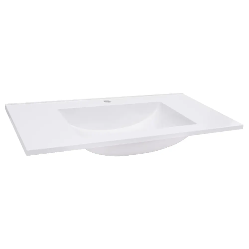 vidaXL lavabo empotrado smc blanco 800x460x130 mm Compatible con Amplificadores de 8 Ohm