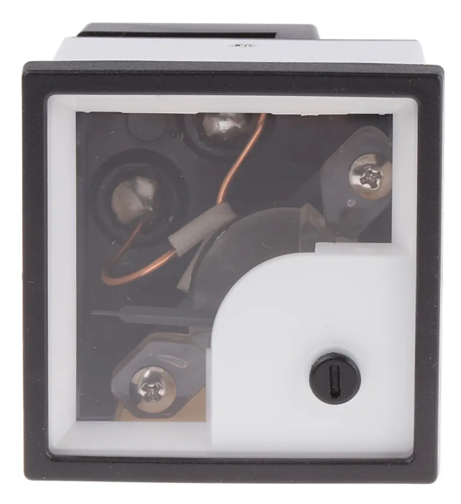 Amperímetro analógico de panel AC , valor máx. 5A, ±1,5%, dim. 46mm x 46mm