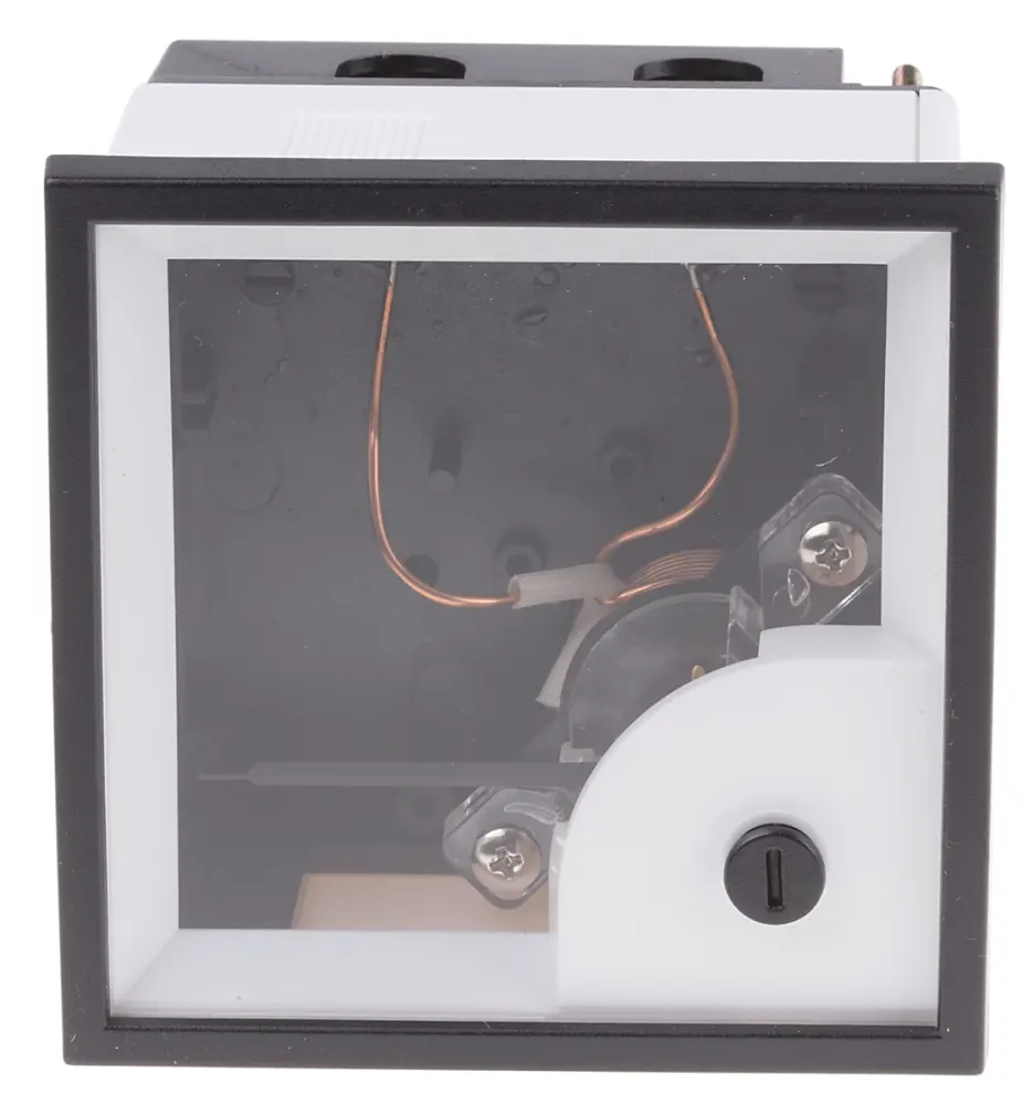 Amperímetro analógico de panel AC , valor máx. 5A, ±1,5%, dim. 68mm x 68mm