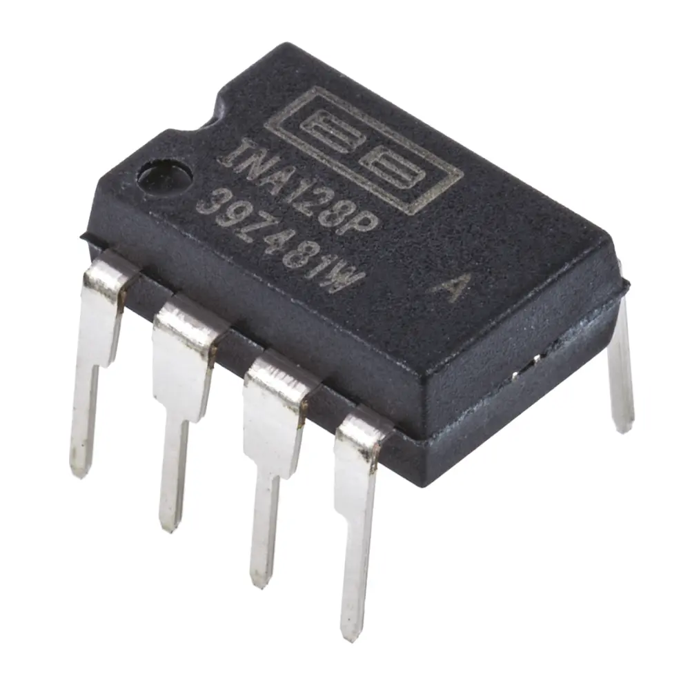 Amplificador de Instrumentación, INA128PA, 125μV Offset, 1.3MHZ 73dB CMRR, PDIP, 8-Pines Texas Instruments