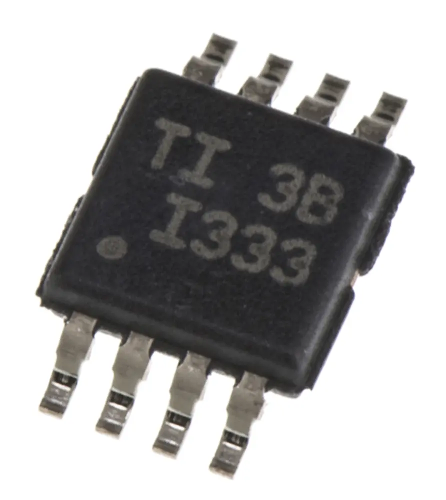 Amplificador de Instrumentación, INA333AIDGKT, 1,8 5,5 V 0.025mV Offset, 150kHz 80dB CMRR, MSOP, 8-Pines Texas Instruments