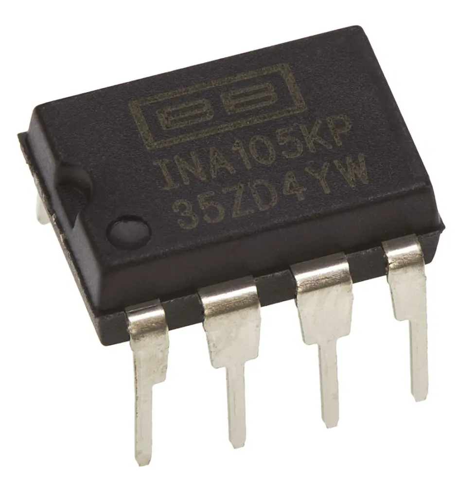 Amplificador de diferencial INA105KP 1-Canales PDIP, 8-Pines Texas Instruments