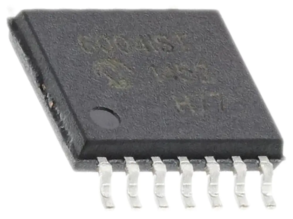 Amplificador operacional MCP6004-I/ST, 3, 5 V 1MHZ TSSOP, 14 pines, Entrada / salida Rail-to-Rail Microchip