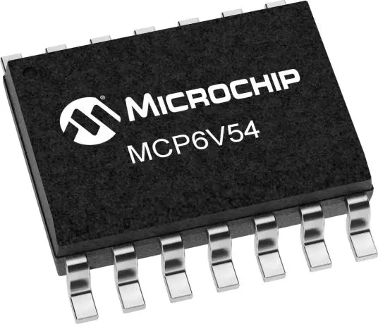 Amplificador operacional MCP6V54-E/SL Alta precisión lineal, 4,5 V 2MHZ SOIC, 14 pines, Salida Raíl Raíl Microchip