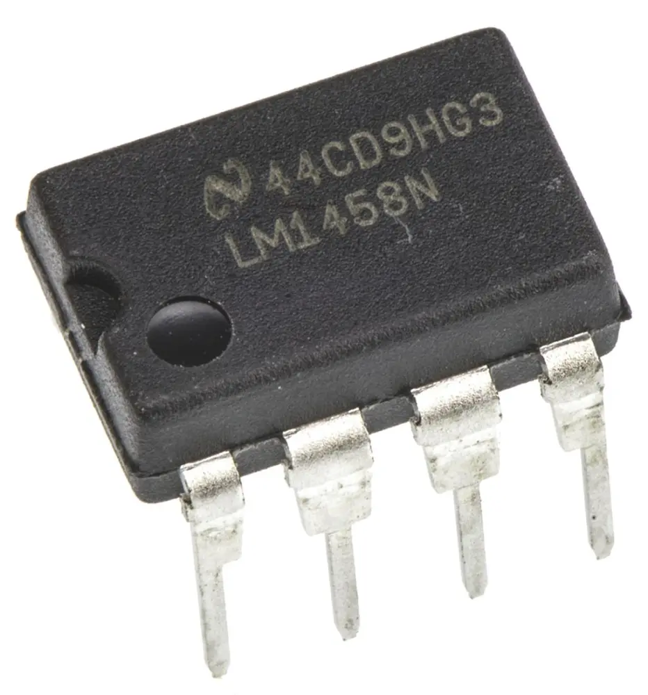 Amplificador operacional LM1458N/NOPB 1MHZ MDIP, 8 pines Texas Instruments