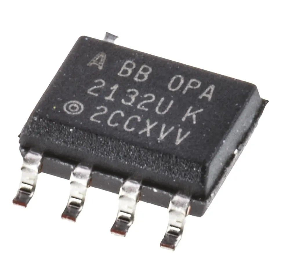 Amplificador operacional OPA2132UA Precisión 8MHZ SOIC, 8 pines Texas Instruments