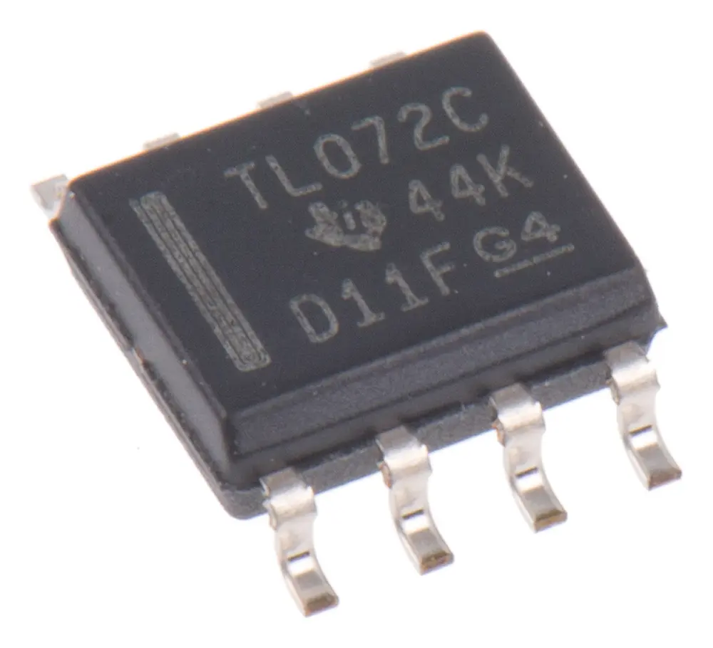 Amplificador operacional TL072CD 3MHZ SOIC, 8 pines Texas Instruments