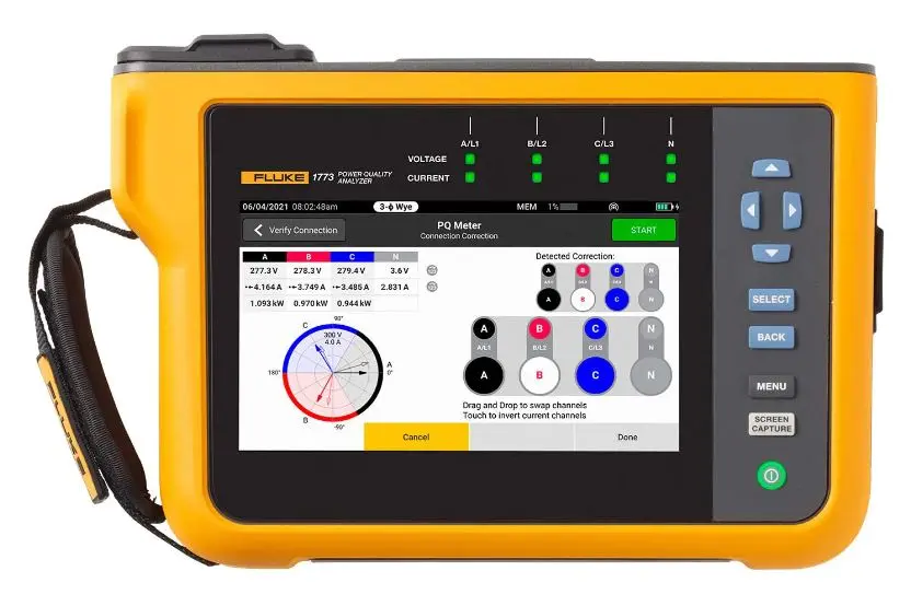 Analizador de calidad eléctrica Fluke 1777 | FLUKE-1777