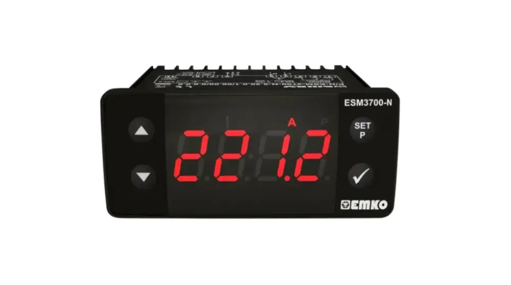 Analizador de red multifunción de panel Emko ESM, con display Indicadores, para Corriente, Voltaje, dim. 71mm x 29mm | ES...