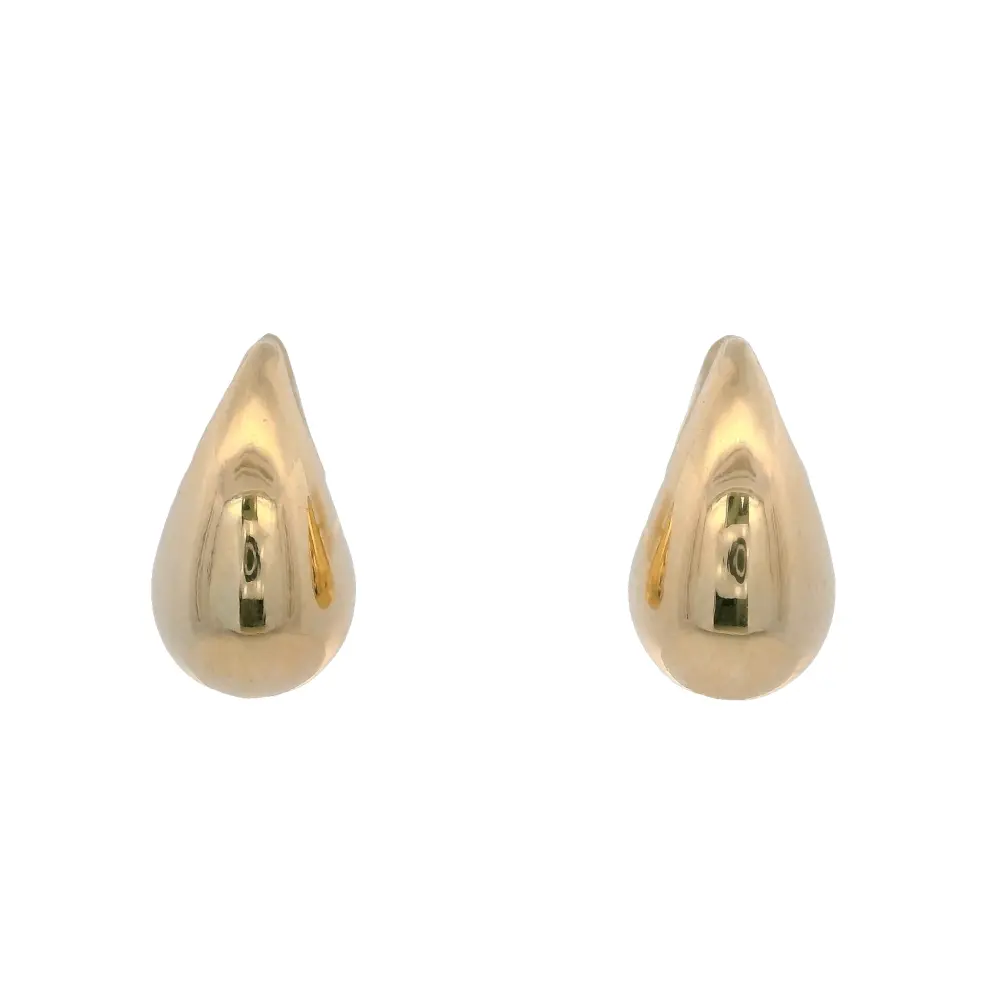 14KY DROP FLUIDO 13MM EARRINGS