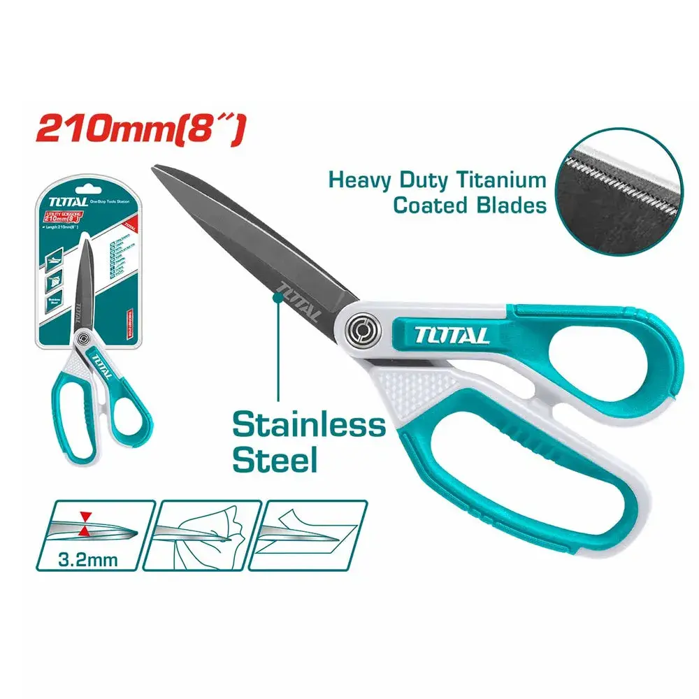 Ciseau inoxydable - Lame Metal titanio - 210mm
