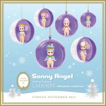 Figurine Sonny Angel - Boule de Noël Ladurée en Titanio Pulido