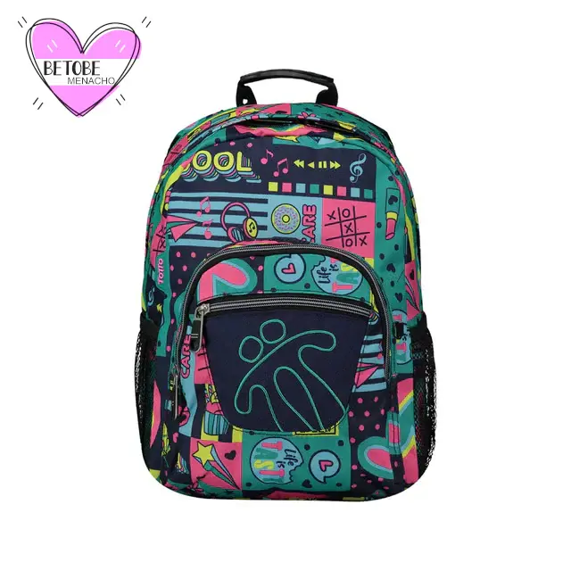 Mochila Escolar Pequeñ Totto Reina Del Ritmo | Ajustable | IP68