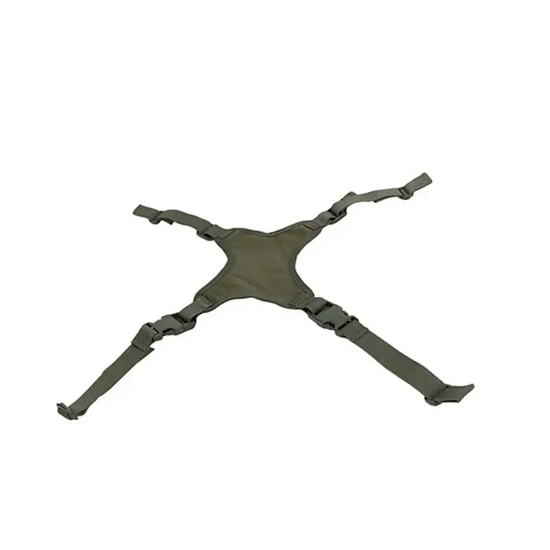 Porta cascos Arañ verde militec en Titanio Pulido