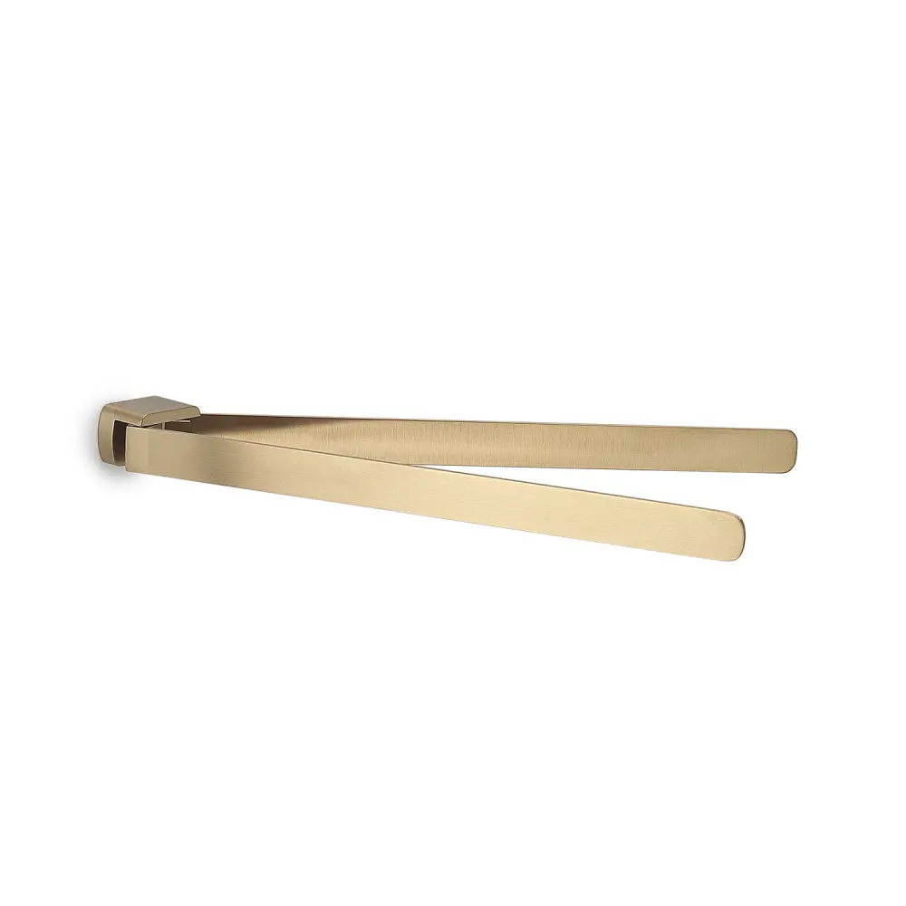 Portasalviette articulado Gedy serie Pirenei - Oro Mate para Monitoreo de Salud