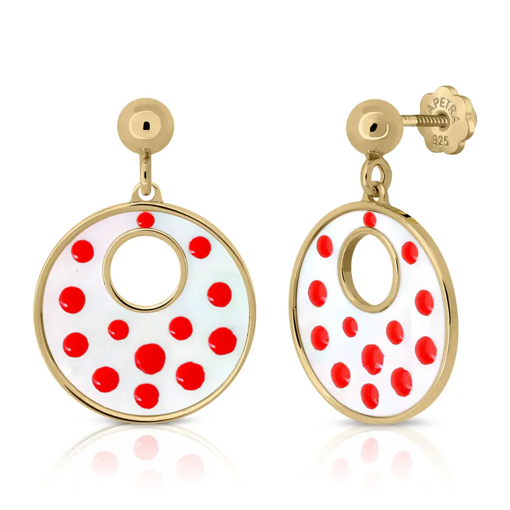 Red Flamenco Earrings Tamaño 6-12