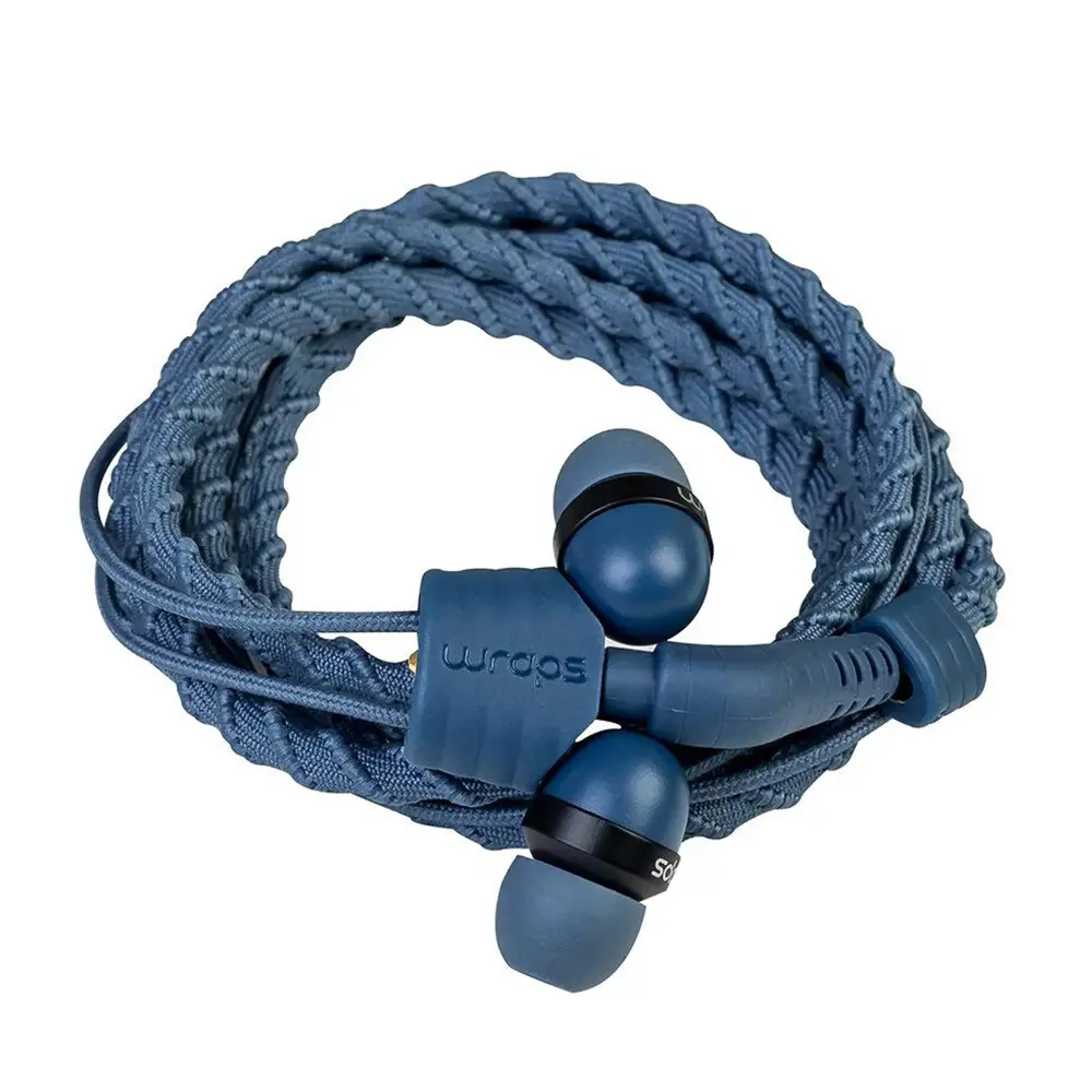 Tecnologí Biométrica Auriculares con cable Talk de Wraps - Azul tejano