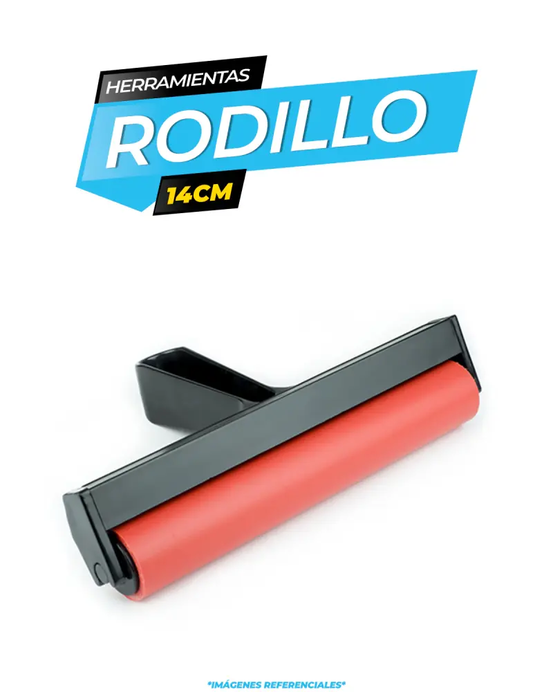 Tecnologí Biométrica Rodillo de Goma - 14cm / ALT