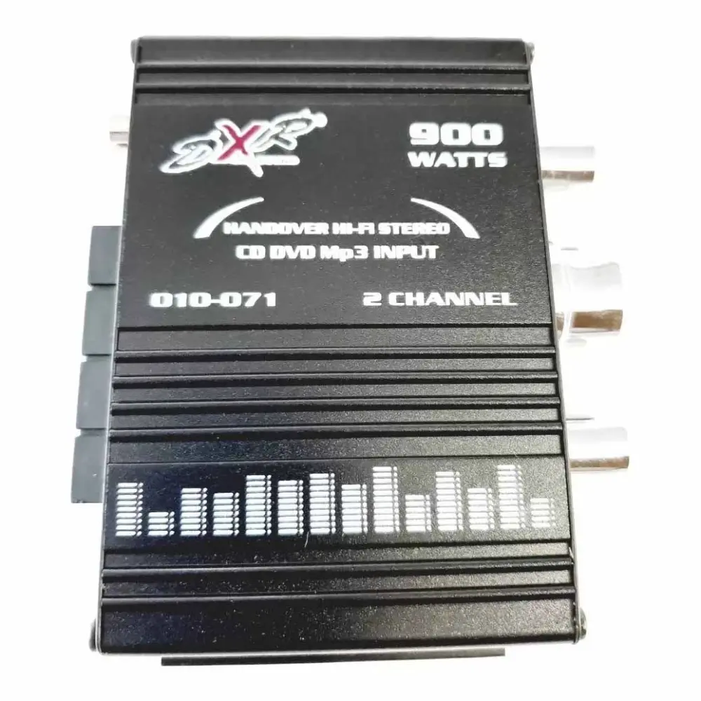 AMPLIFICADOR 2 CANALES 900W 4-16 OHM NEGRO RADOX 010-071