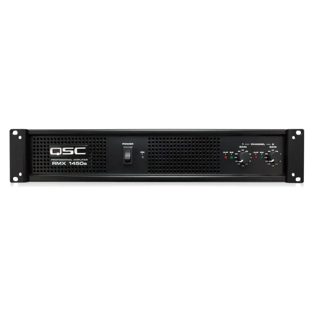 AMPLIFICADOR QSC DE 2 CANALES -POTENCIA: 260W POR CANAL 8?; 400W POR CANAL 4?; 800W BRIDGE 2?; 1400W BRIDGE 4?- ENTRADAS 2...