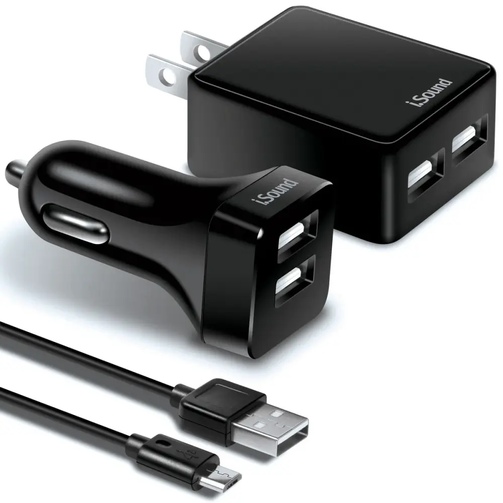 Cargador iSound Gemelo AC + Car | 2.4 Amp