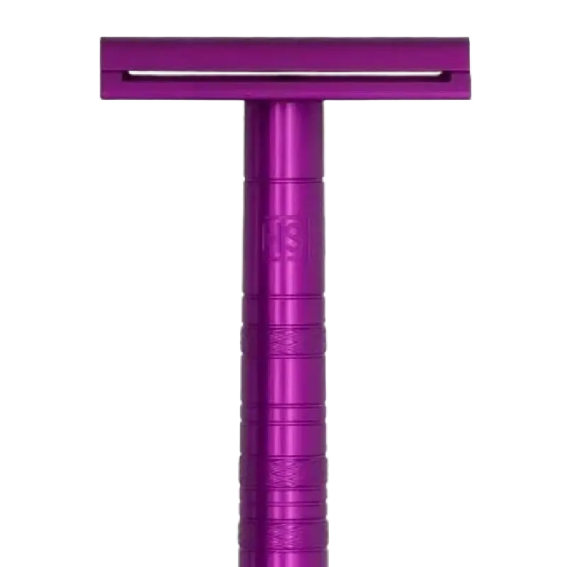 HENSON MAQUINA DE AFEITAR DE DOBLE HOJA VIOLETA