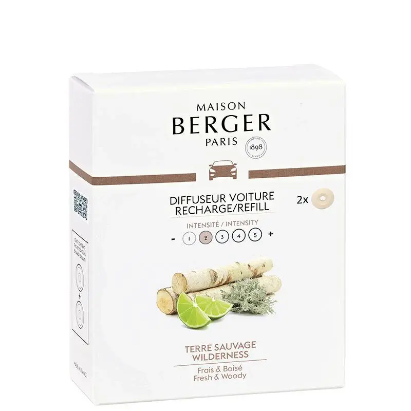Pack 2 recargas difusor coche Terre Sauvage