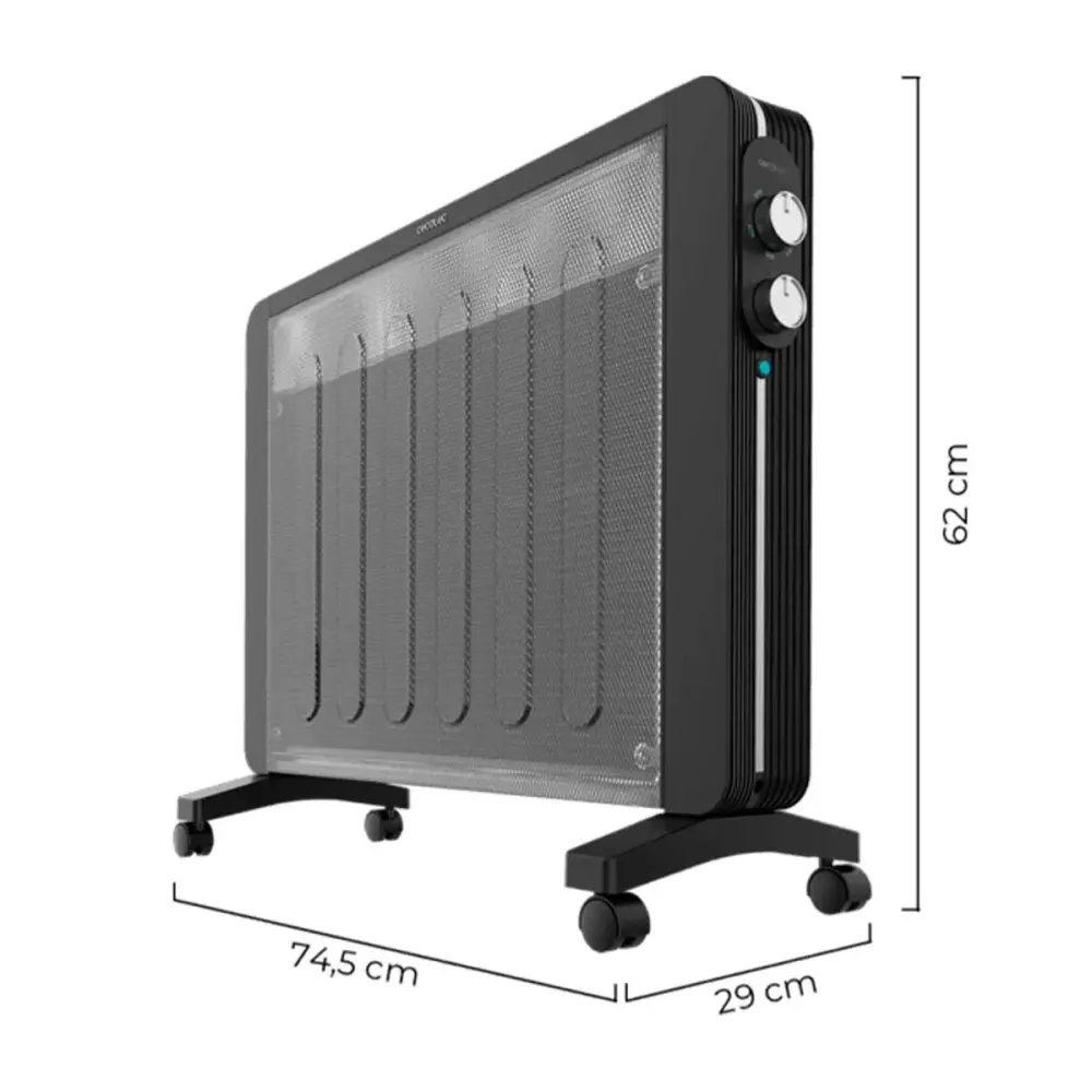 Radiador de mica Cecotec ReadyWarm 2000 Now 2000W 2 niveles negro