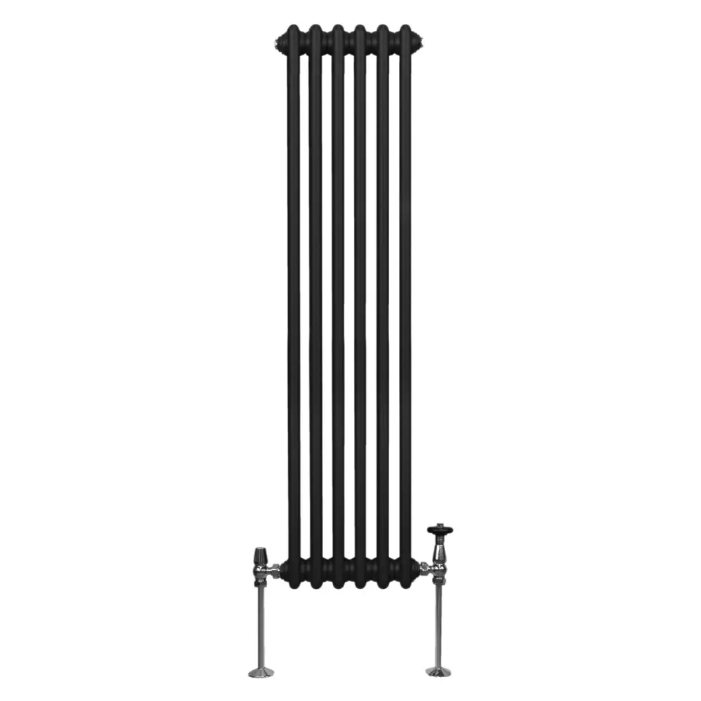 Radiador típico vertical de 2 columnas - 1500x 292mm - negro