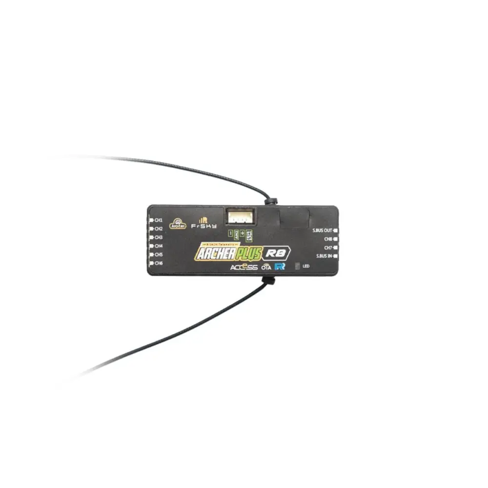 Receptor FrSky ARCHER PLUS R8 - 8 canales PWM de alta precisión y 24 canales SBUS Modo 2.4GHz ACCESS / ACCST D16
