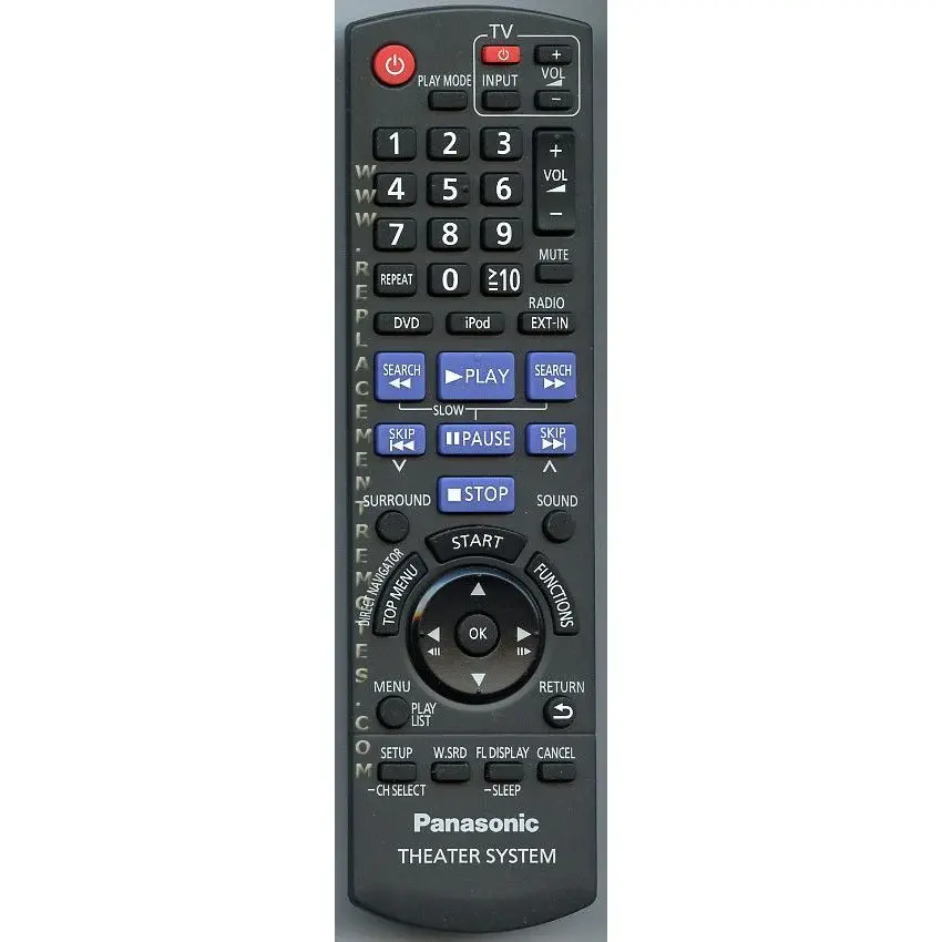 Control remoto para cine en casa Panasonic N2QAYB000360 con Sonido Envolvente