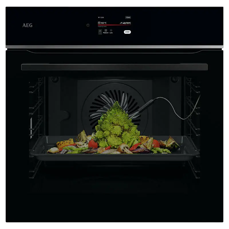 Horno AEG TE8PB731AB Cristal Negro para Reuniones Familiares