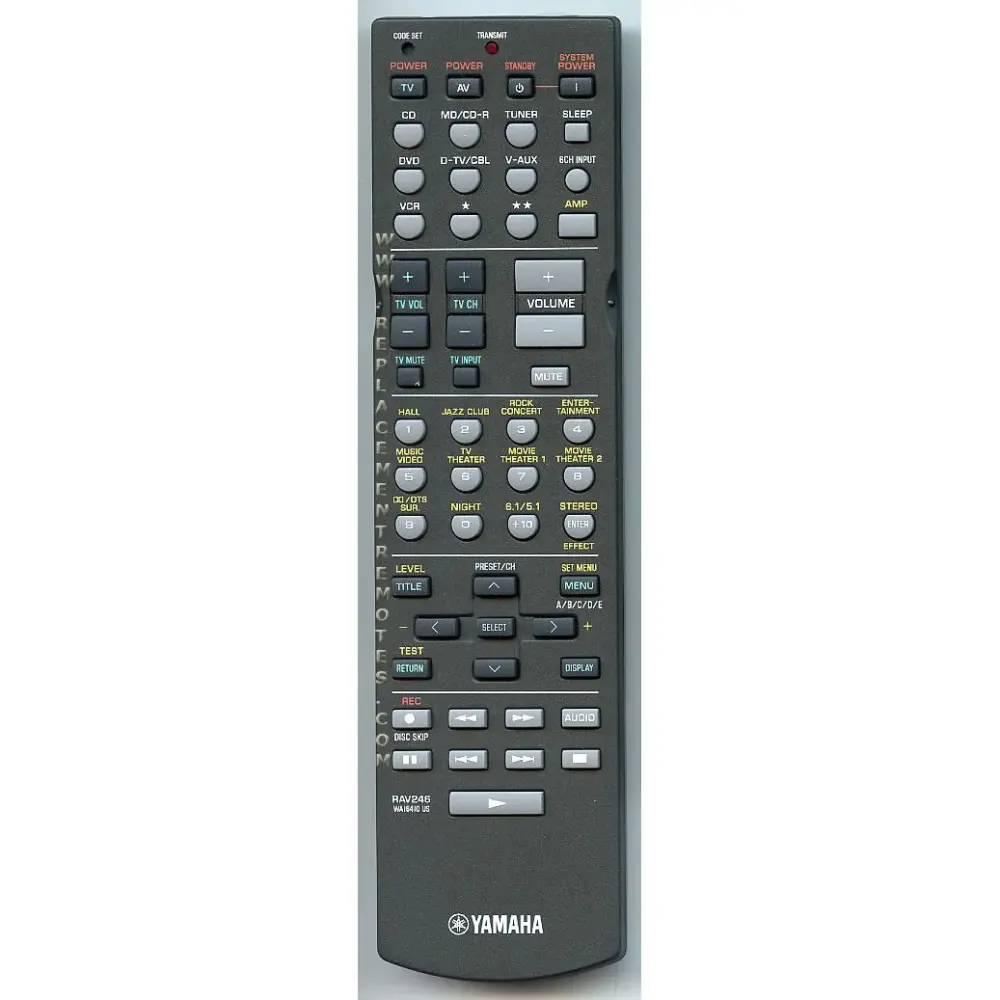 Subwoofer Inalámbrico Control remoto para cine en casa Yamaha RAV246