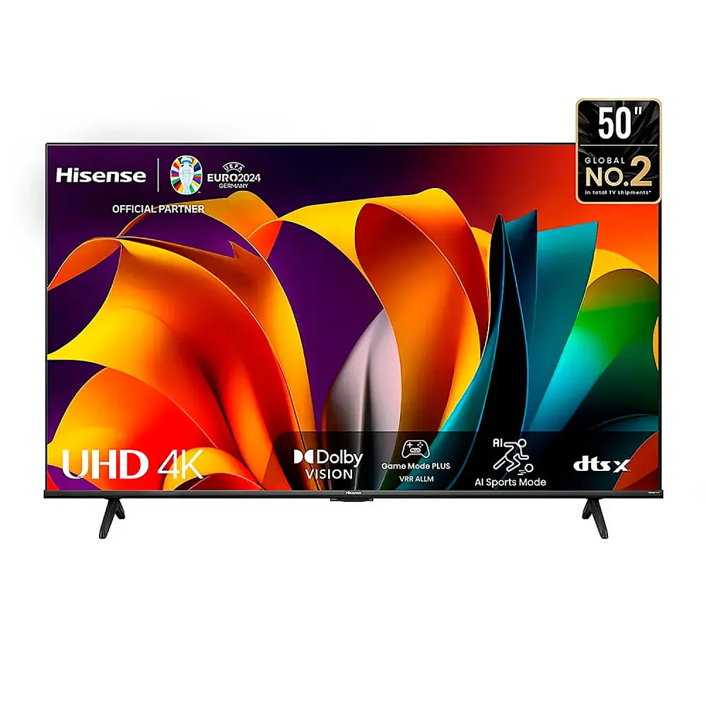 TELEVISOR HISENSE 50" 4K UHD LED CON APP TV VIDAA 50A6N