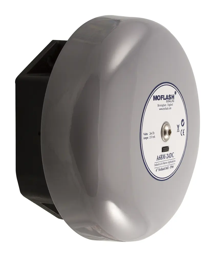 Sirena Moflash serie A6BM, 230 V, 1 tono, 106dB @ 1 m, IP66 | A6BM-230AC