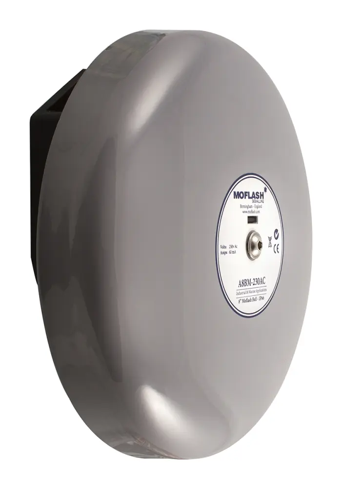 Sirena Moflash serie A8BM, 230 V ac, 1 tono, 108dB @ 1 m, IP66 | A8BM-230AC