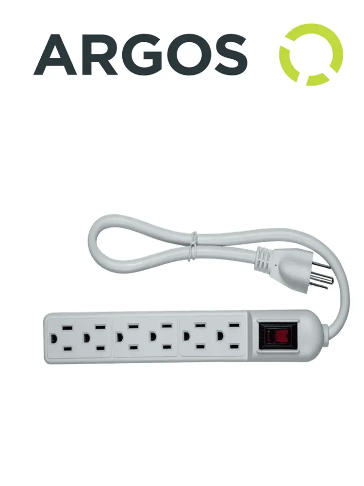 Altavoz de Sonido Surround ARGOS 9700250 - Barra multicontactos con supresor de picos / 6 tomas aterrizadas / Uso interior...