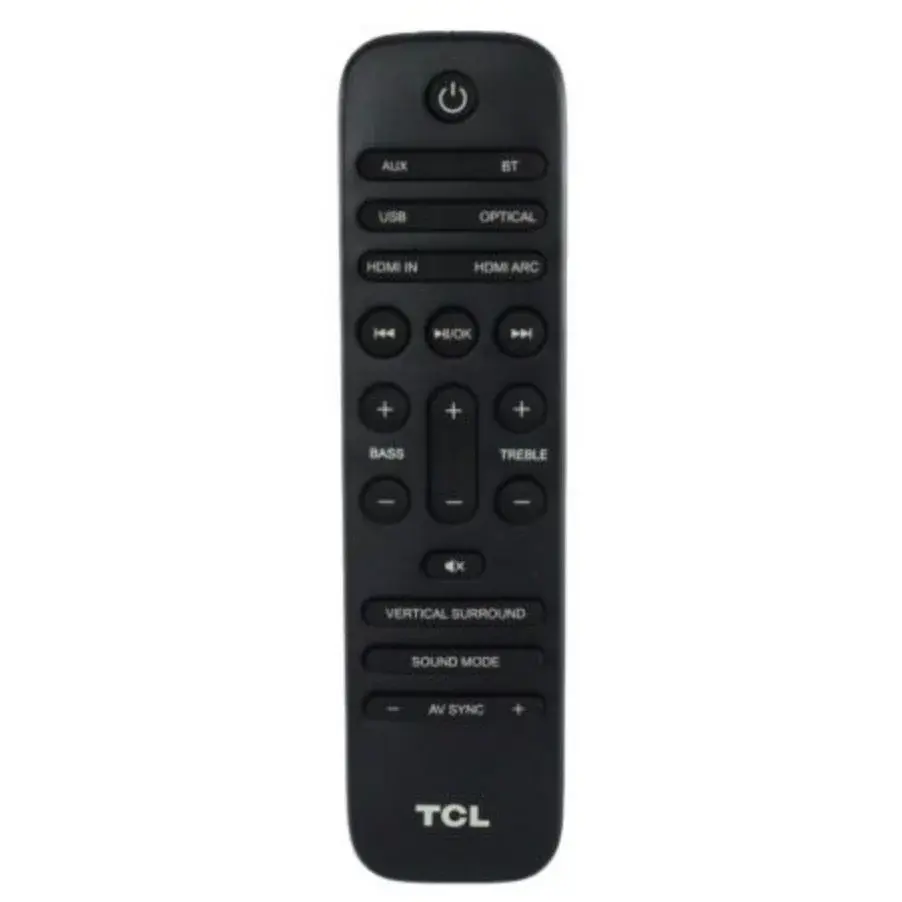 Control remoto de barra de sonido TCL 405001267 para Sistema Estéreo