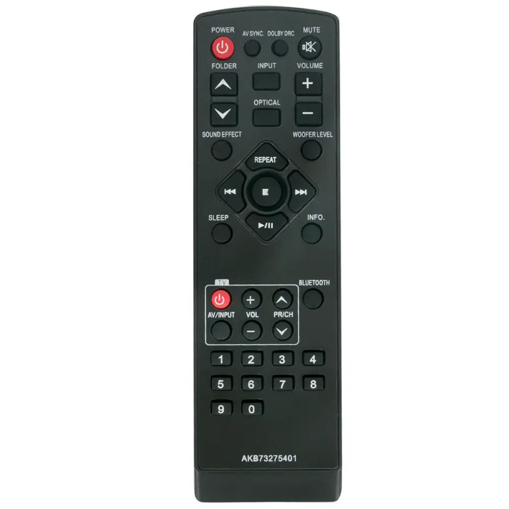 Control remoto genérico AKB73275401 para barra de sonido LG para Canales Traseros