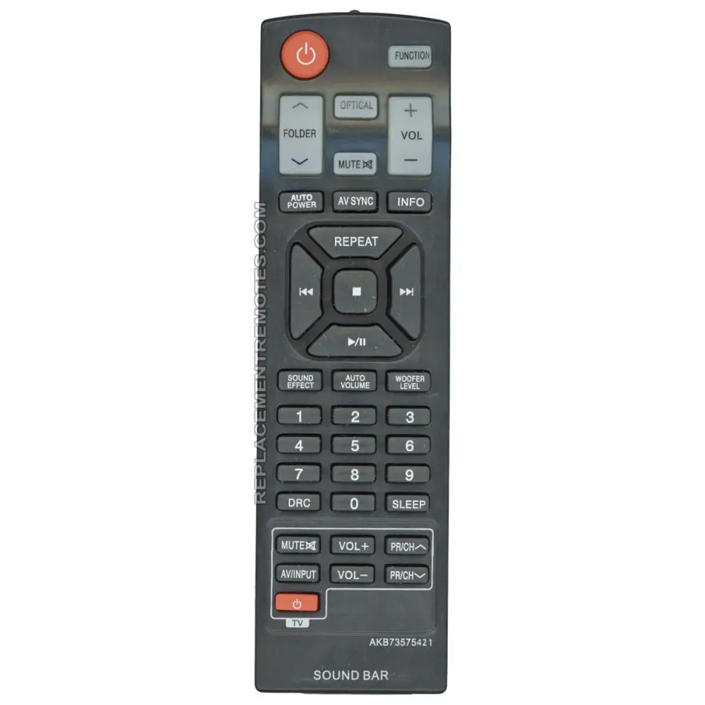 Control remoto genérico AKB73575421 para barra de sonido LG para Sistema Estéreo