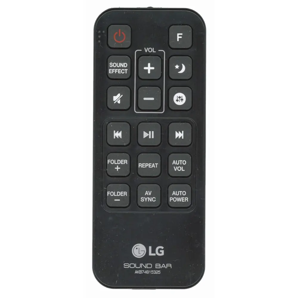 Control remoto para barra de sonido LG AKB74815325 Compatible con Amplificadores de 8 Ohm