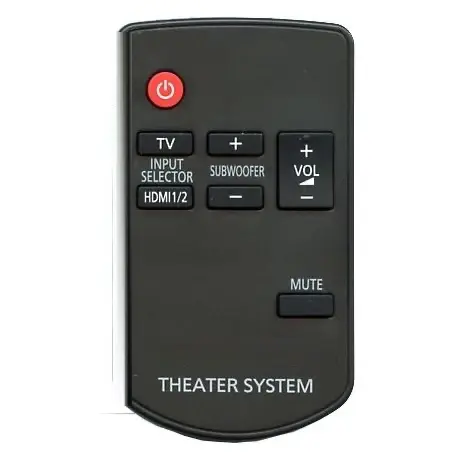 Potente Control remoto para barra de sonido Panasonic N2QAYC000046 para cine en casa
