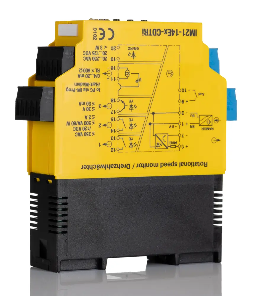 Aislador galvánico Turck de 1 canal, 20 → 125V dc, interfaz HART, entrada Frecuencia, salida Corriente, certif. | IM21-...