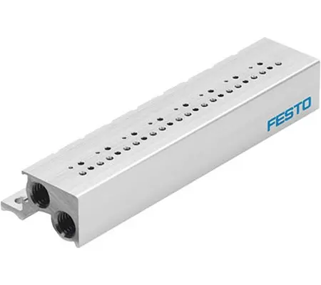 Bloque colector, Festo, 8 Estaciones , M7, Aleación de Aluminio | MHP1-PR8-3