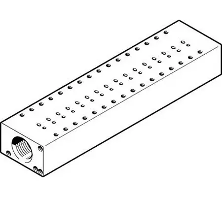 Bloque, Festo, 16 Estaciones , G 1/2, Aleación de Aluminio | MHJ10-P16