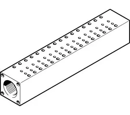 Bloque, Festo, 16 Estaciones , G 1/2, Aleación de Aluminio | MHJ9-P16