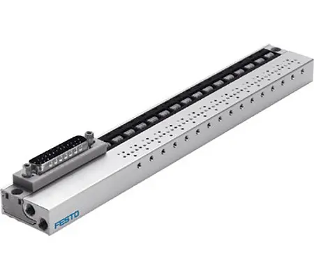 Bloque, Festo, 10 Estaciones , M3 Métrico, Aleación de Aluminio | MHA1-PR10-3-M3-PI-D25
